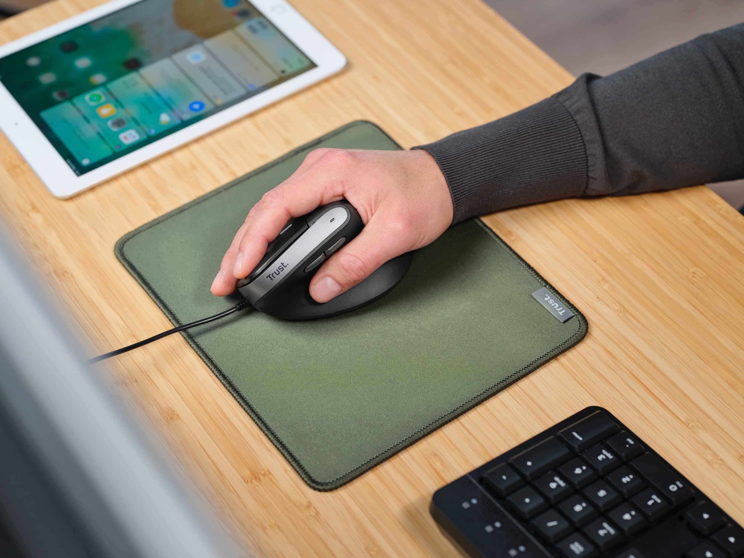 Fotografija proizvoda: Miš BAYO II Ergonomic žicni/crna