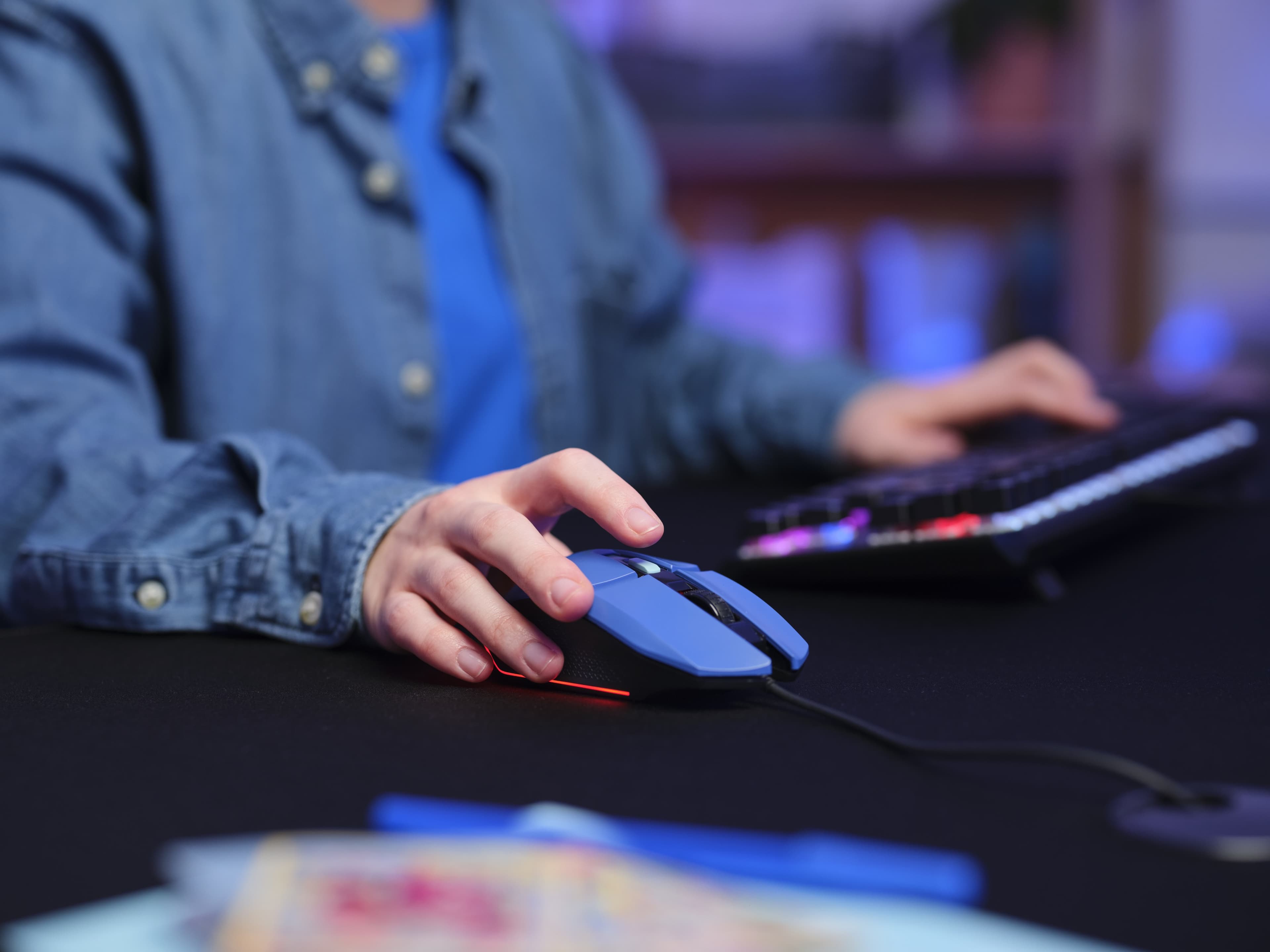 Fotografija proizvoda: Miš TRUST GXT109B FELOX gaming/plava