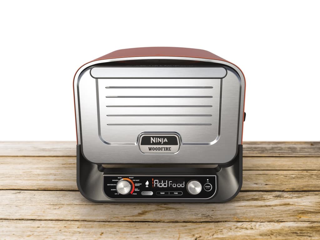 Fotografija proizvoda: Gril NINJA OO101EU Woodfire 8u1/pica pec/2400W/crvena