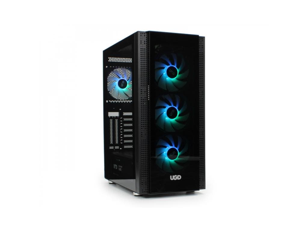 Fotografija proizvoda: Kucište UGD Nexus 3517 Midi Tower/ATX/Micro-ATX/DTX/Mini-ITX/kaljeno staklo/bez napajanja/crna