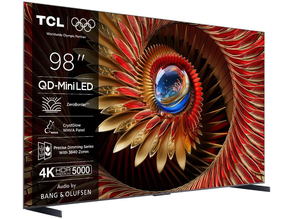 Fotografija proizvoda: Televizor TCL 98C8K/QLED-Mini LED/98"/4K UHD/144Hz/Google TV/Bang&Olufsen/crna