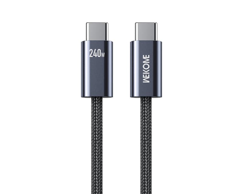 Fotografija proizvoda: WDC-23 USB 3.1 tip C M/M kabl 1m za super brzo punjenje 240W/480Mbps, crni