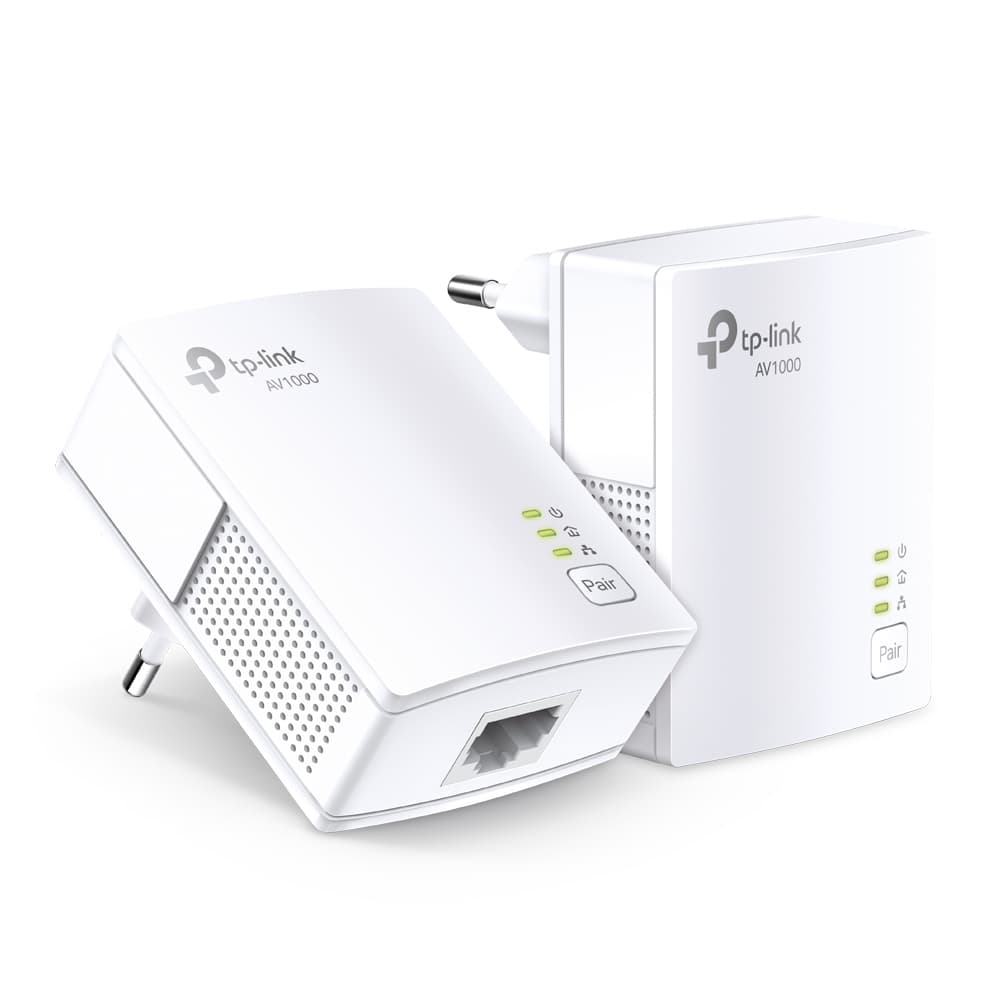 Fotografija proizvoda: Powerline adapter TP-LINK TL-PA7017 KIT AV1000/1GB/HomePlug AV2/HomePlug AV/300m