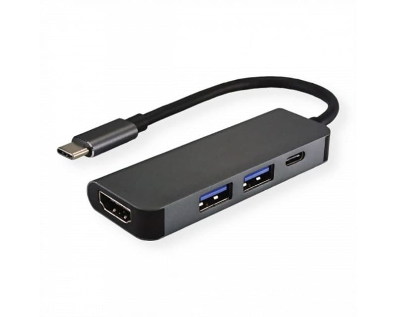 Fotografija proizvoda: Adapter-konvertor USB-C na HDMI+ 2xUSB 3.0+ USB-C