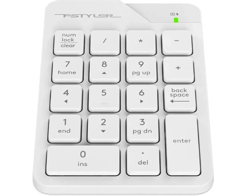 Fotografija proizvoda: FGK21C FSTYLER 2.4G Wireless Numeric Keypad USB Type-C bela tastatura