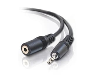 Fotografija proizvoda: Kabl audio 3.5mm - 3.5mm M/F (produžni) 3m crni