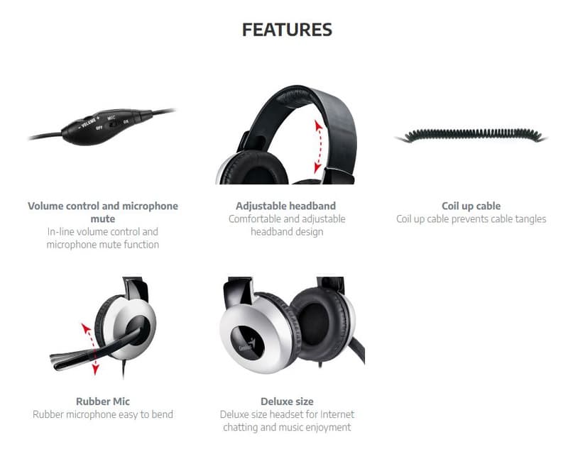 Fotografija proizvoda: HS-05A headphones with microphone