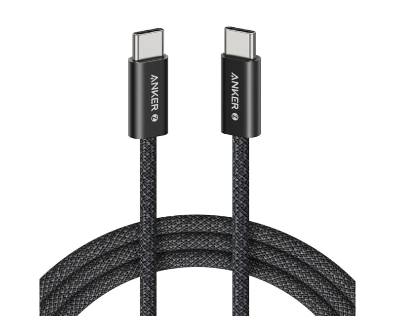 Fotografija proizvoda: Zolo USB-C kabl M/M 1.8m, za Apple, super brzo punjenje 240W/480Mbps, pleteni, crni
