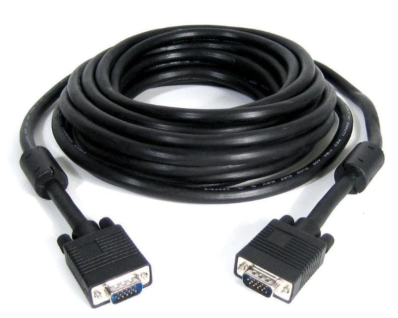 Fotografija proizvoda: VGA kabel D-sub M/M 10m HQ feritno jezgro crni