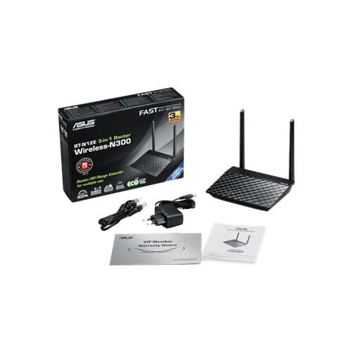 Fotografija proizvoda: Bežicni ruter ASUS RT-N12E Wi-Fi/ N300/ 300Mbps/2 antene