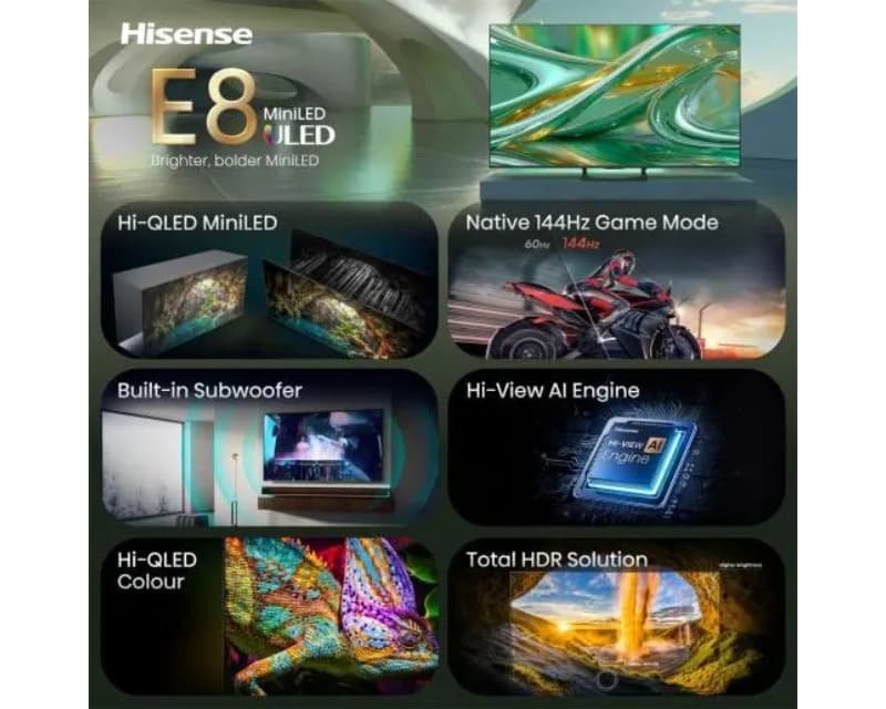 Fotografija proizvoda: 85 inča 85E8S ULED Mini LED 4K UHD Smart TV outlet