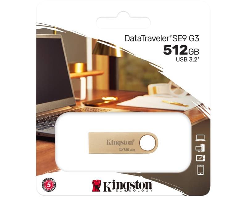 Fotografija proizvoda: 512GB DataTraveler SE9 G3 USB 3.0 flash DTSE9G3/512GB šampanjac