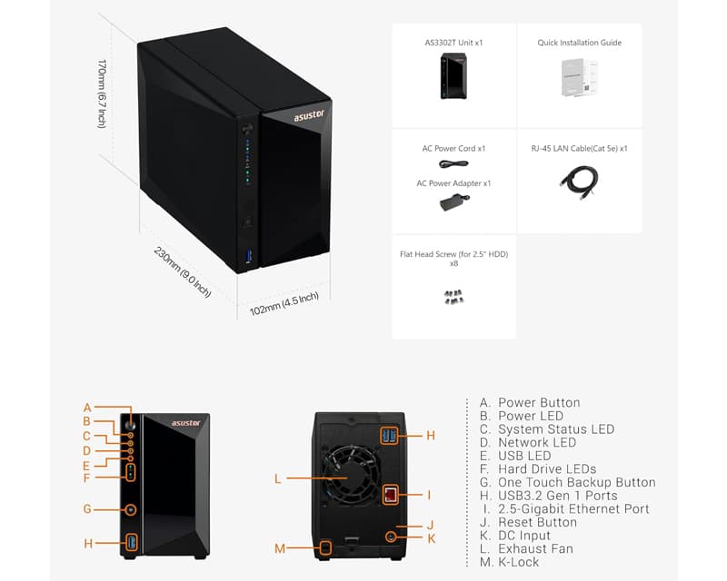 Fotografija proizvoda: NAS Storage Server DRIVESTOR 2 Pro AS3302T v2