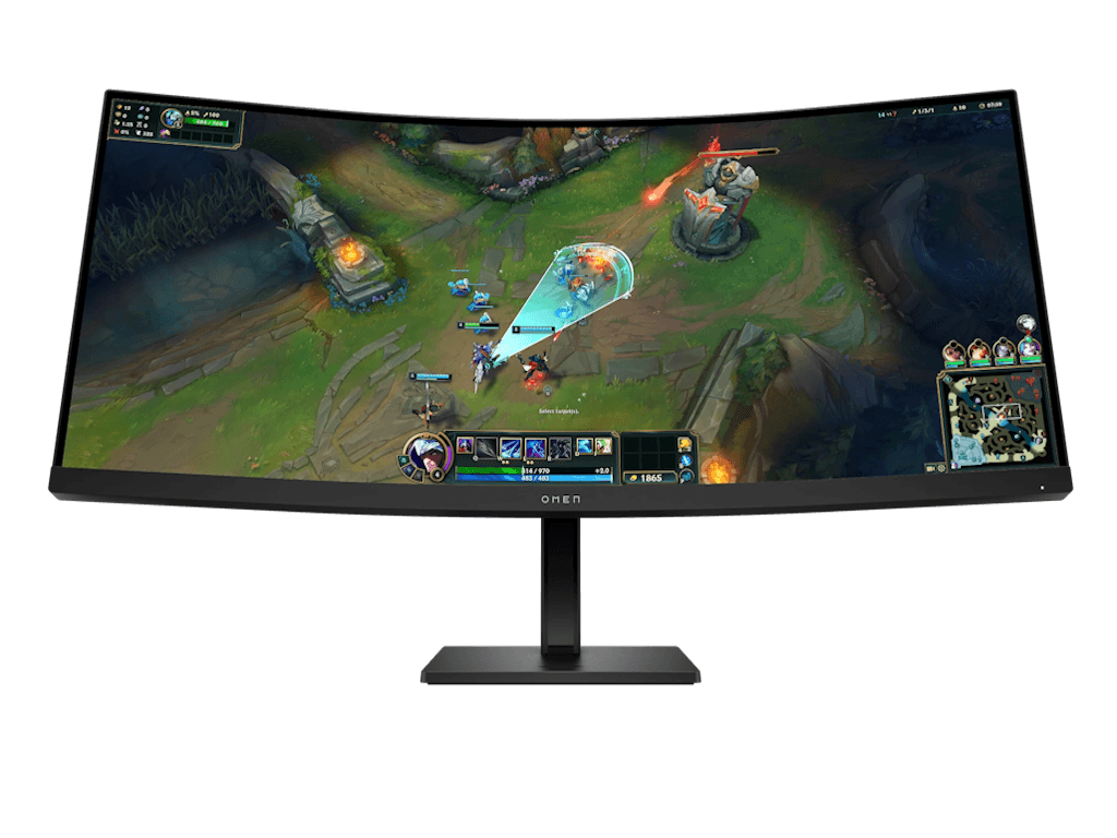 Fotografija proizvoda: Monitor HP Omen 34c Gaming 34"/VA zakrivljen 1500R/3440x1440/180Hz/1ms/2HDMI,DP/VESA/visina/zvucn/2g