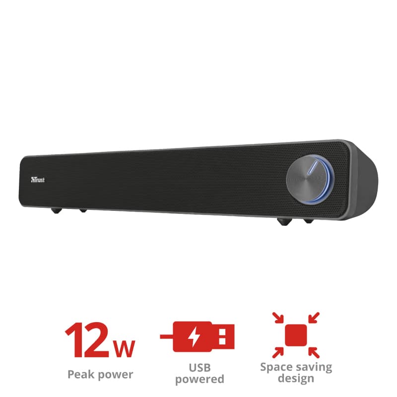 Fotografija proizvoda: Zvucnik TRUST ARYS SOUNDBAR/crna