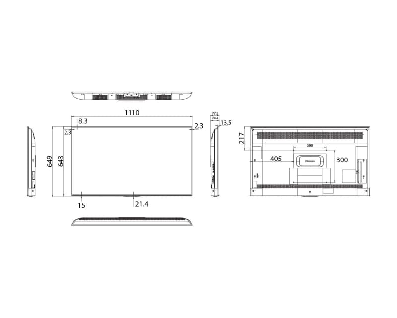 Fotografija proizvoda: 50 inča 50DP30FE 4K UHD 350 nita Digital Signage Display - 16/7 Operation