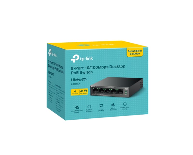 Fotografija proizvoda: LS105LP(UN) 5-portni 10/100Mbps desktop prekidač