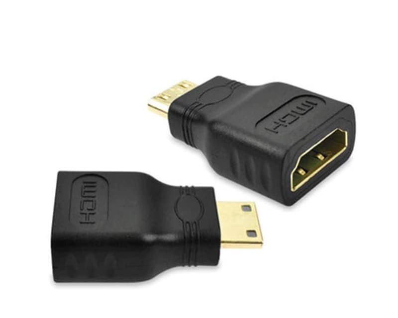 Fotografija proizvoda: Adapter Mini HDMI (M) - HDMI (F) crni
