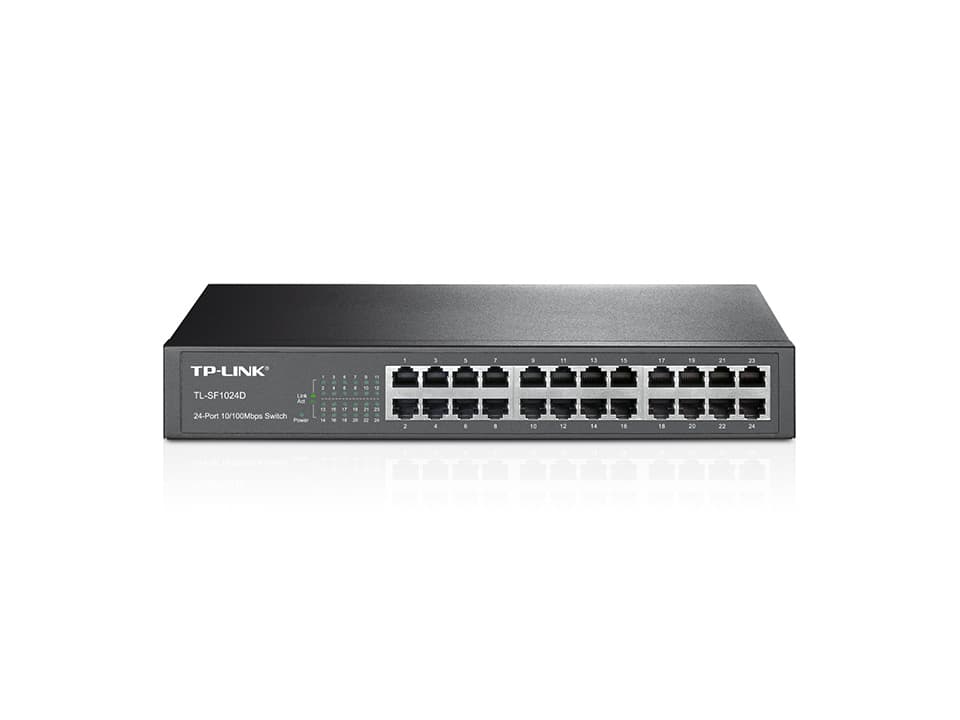 Fotografija proizvoda: Switch TP-LINK TL-SF1024D 24x RJ45/10/100Mbps/Rackmount metalno kuciste