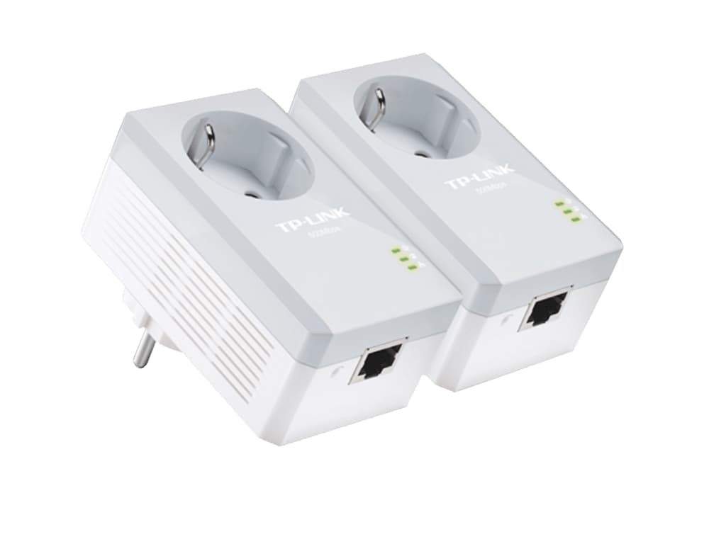 Fotografija proizvoda: Powerline adapter TP-LINK TL-PA4010P KIT AV600/600Mbps/Homeplug AV/uticnica/300m