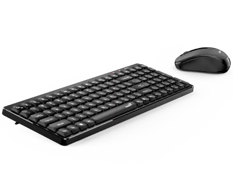 Fotografija proizvoda: LuxeMate Q8100 Bežična USB YU crna tastatura + miš