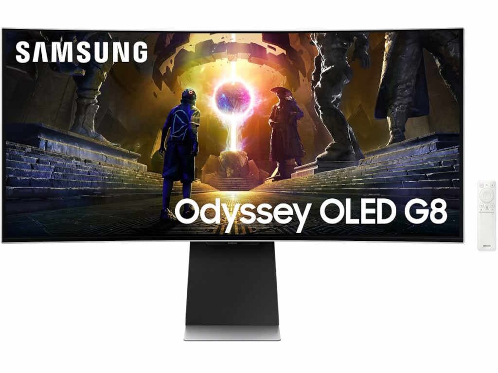 Fotografija proizvoda: Monitor SAMSUNG LS34DG850SUXDU 34"/OLED,21:9,zakrivljen/3440x1440/175Hz/0,03ms GtG/HDMI,DP,USB/crna