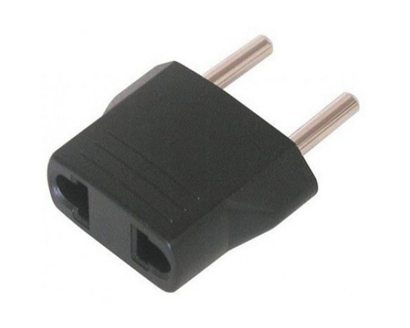 Fotografija proizvoda: Adapter Euro utikač - USA utičnica crna