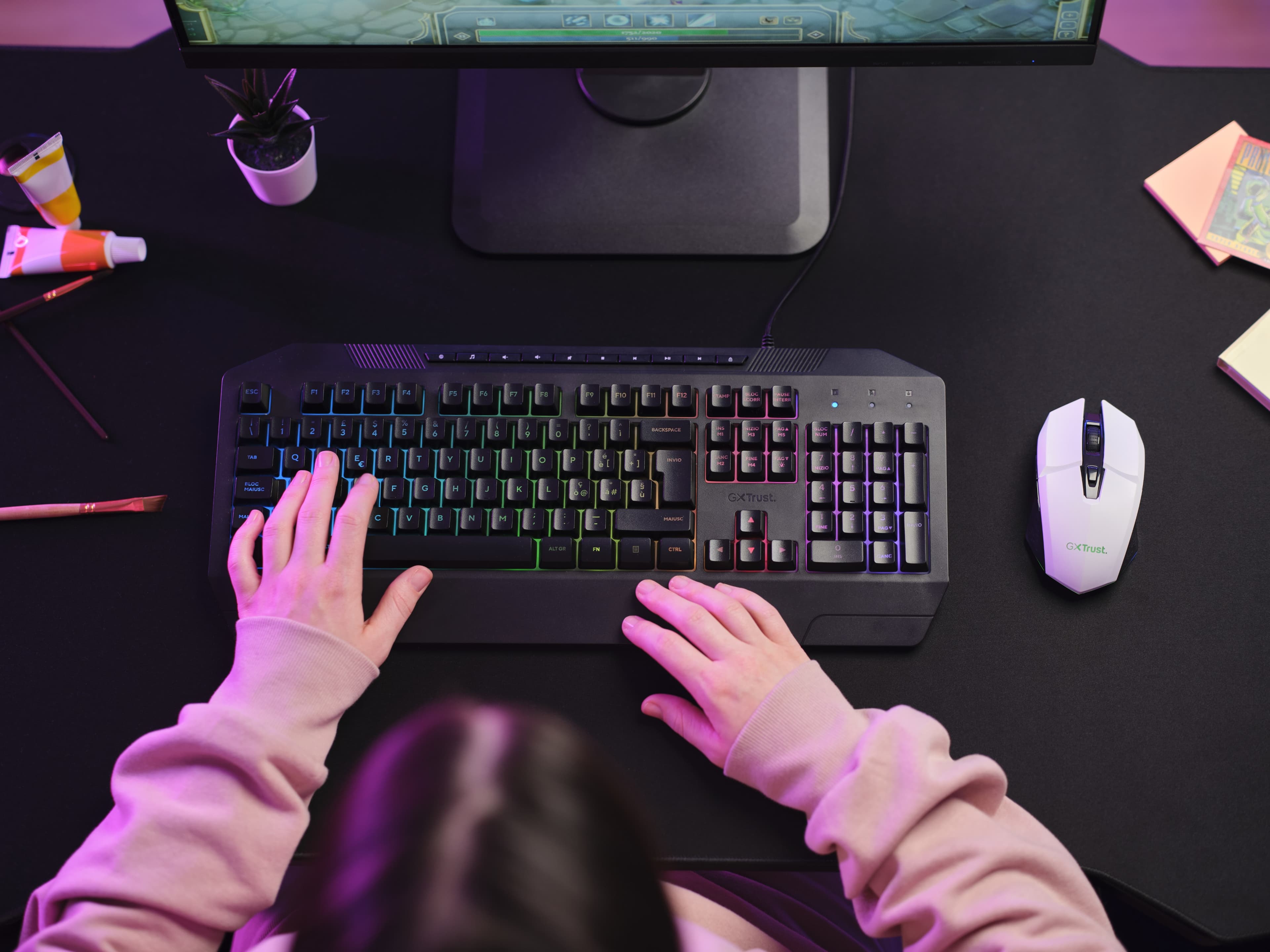 Fotografija proizvoda: Miš TRUST GXT110 FELOX/bežicni/bela