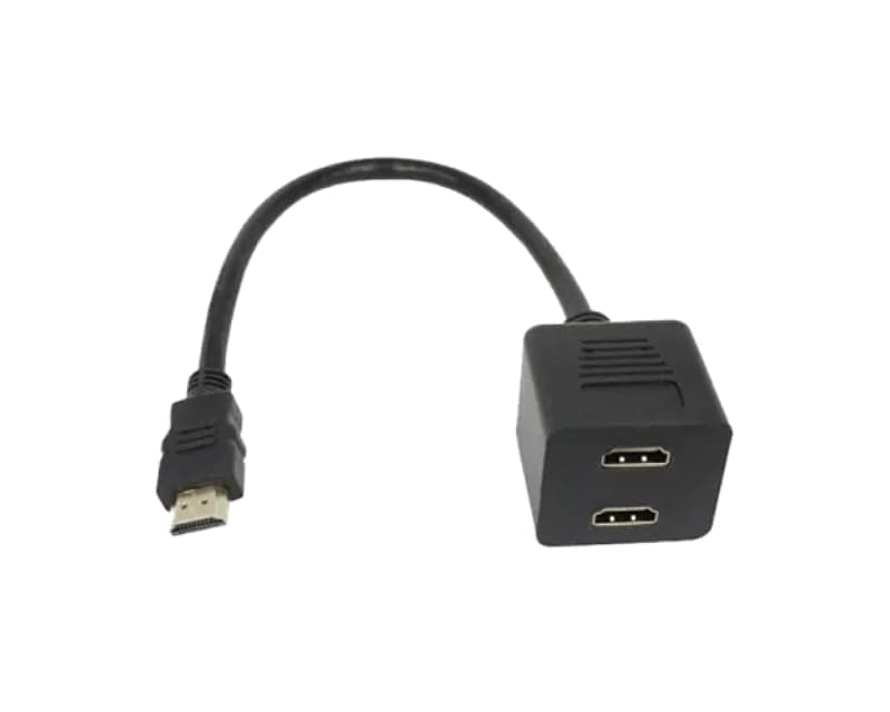 Fotografija proizvoda: Adapter HDMI - HDMI M/2F (spliter) crni