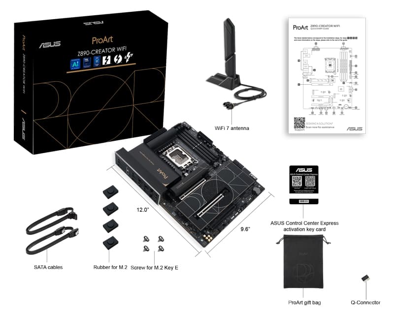 Fotografija proizvoda: PROART Z890-CREATOR WIFI matična ploča