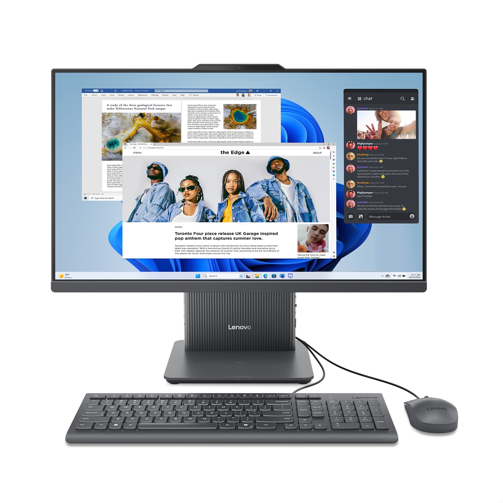 Fotografija proizvoda: Racunar LENOVO IdeaCentre AIO 24ARR9 DOS/23.8" FHD IPS/Ryzen 5 7535HS/16GB/512GB/LAN/miš,tas/tam siv