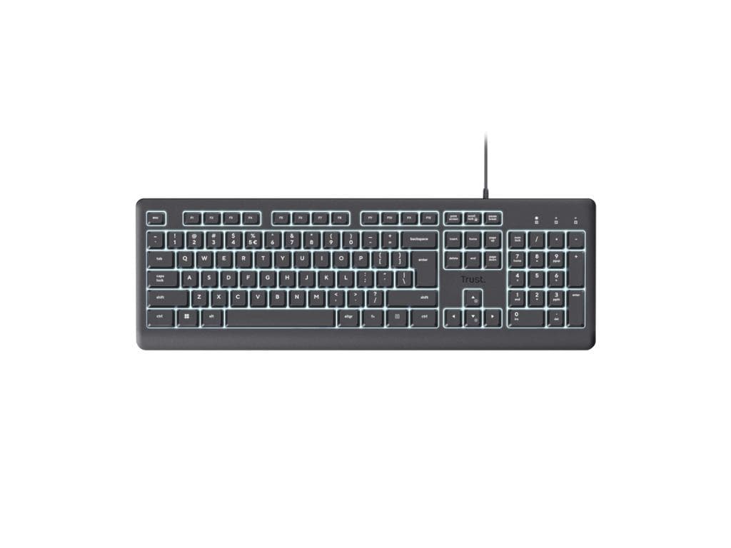 Fotografija proizvoda: Tastatura TRUST Primo Illuminated žicna/SRB/osvetljenje/crna