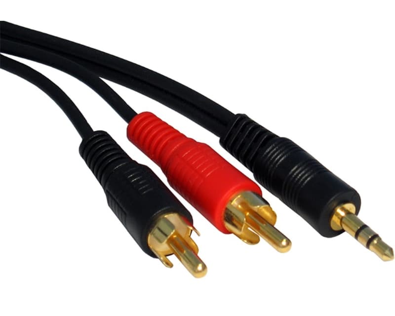 Fotografija proizvoda: Kabl audio 3.5mm - 2xRCA 3m crni