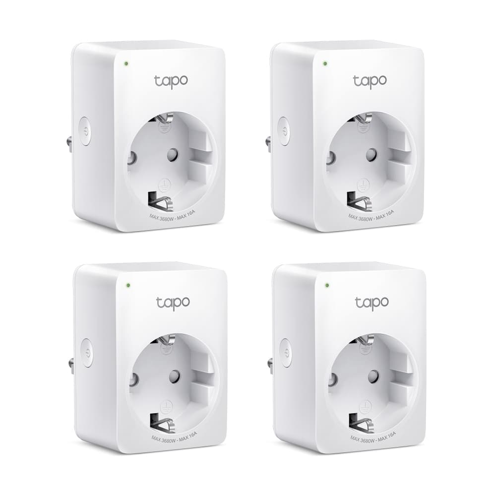 Fotografija proizvoda: Pametna uticnica TP-LINK Tapo P110(4-pack) Wi-Fi/2,4Ghz/Max Load 16A/bela