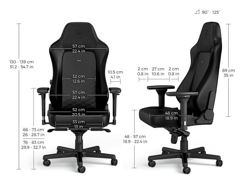 Fotografija proizvoda: HERO Gaming stolica crna