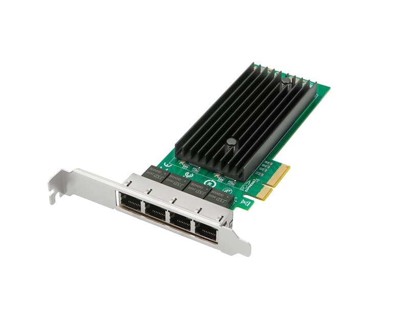 Fotografija proizvoda: PCI-Express x4 kontroler na 4-porta 2.5 Gigabit Ethernet (Intel I226)
