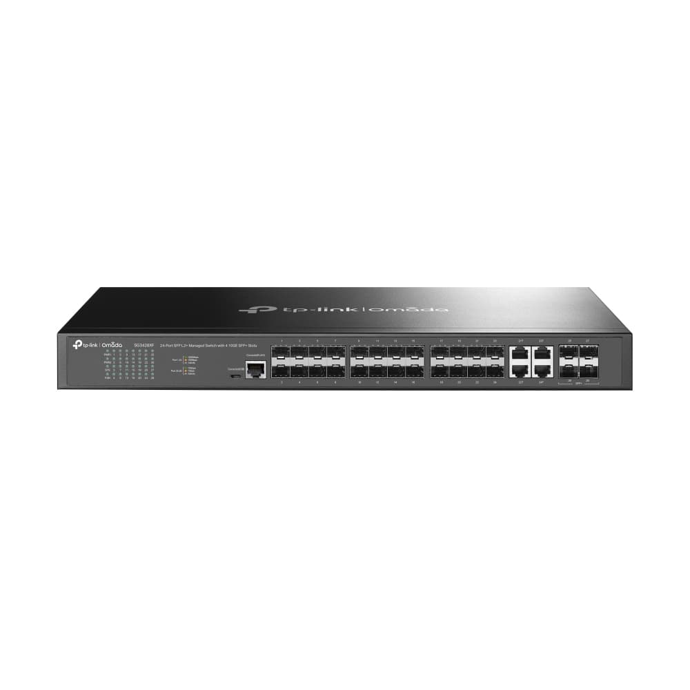 Fotografija proizvoda: Switch TP-LINK TL-SG3428XF Omada 24-Port SFP L2+ Managed Switch with 4 10GE SFP+ Slots
