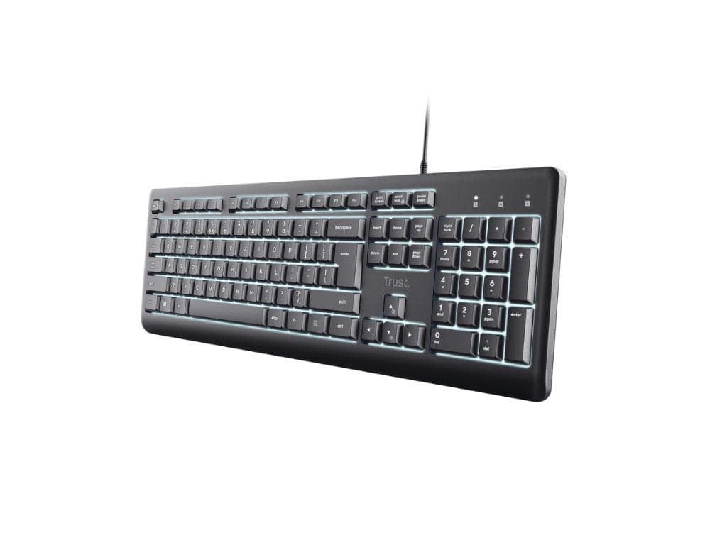 Fotografija proizvoda: Tastatura TRUST Primo Illuminated žicna/SRB/osvetljenje/crna