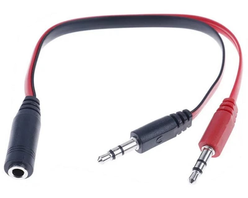 Fotografija proizvoda: Adapter audio 3.5mm stereo jack (M) na 2x3.5mm stereo jack (2xM)