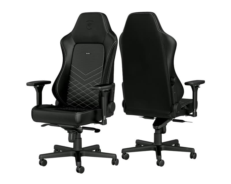 Fotografija proizvoda: HERO Gaming stolica crno-platinum bela