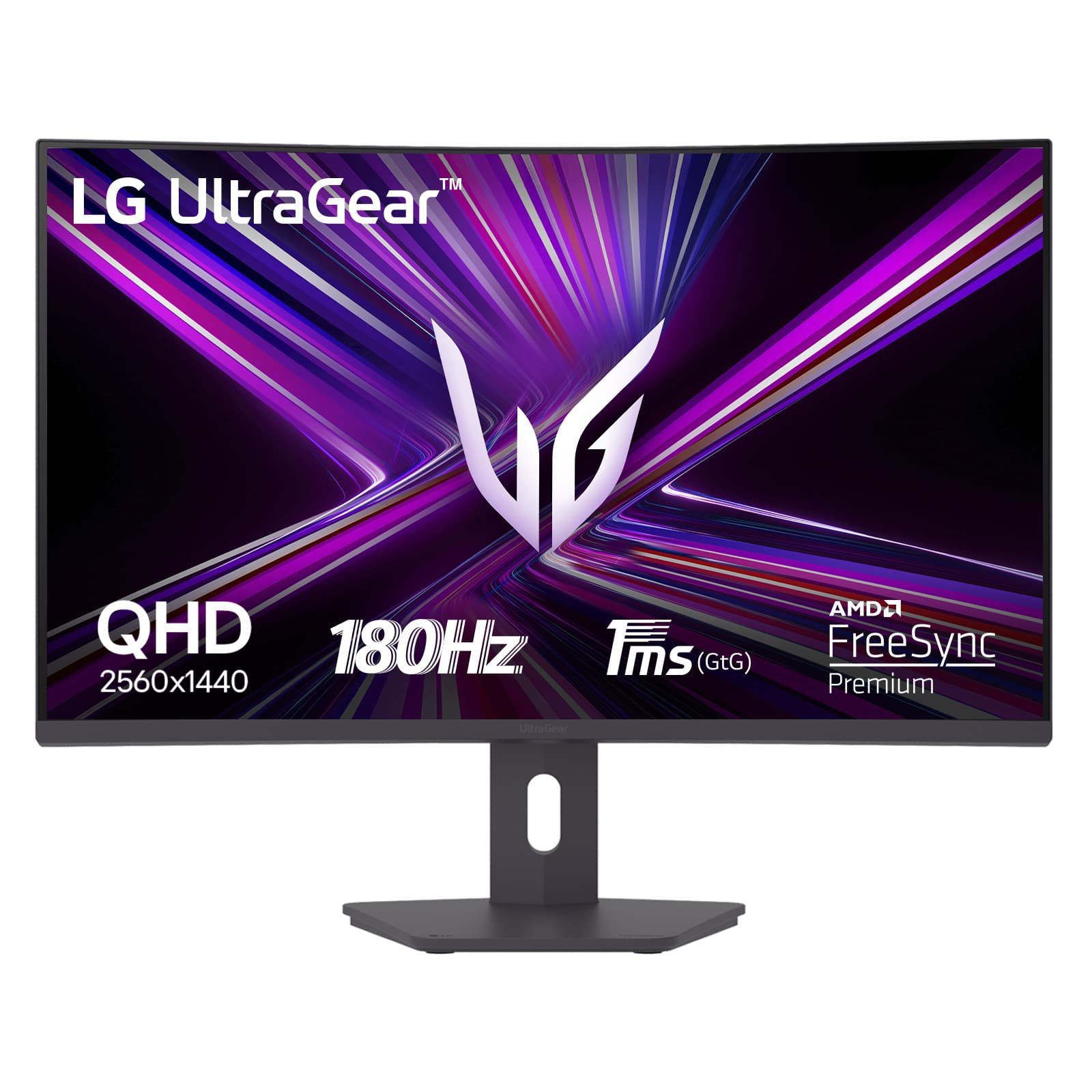 Fotografija proizvoda: Monitor LG 32G600A-B 31.5"/VA,zakrivljen/2560x1440/180Hz/1ms GTG/HDMIx2,DP/AMD Freesync/VESA/crna