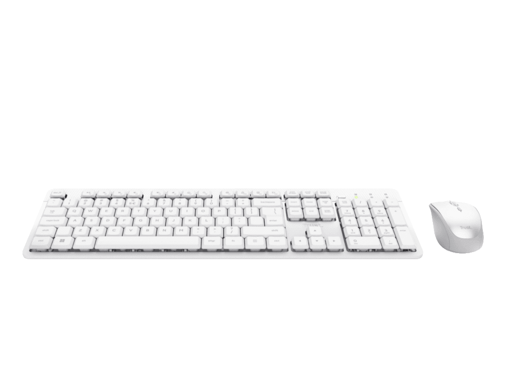 Fotografija proizvoda: Tastatura+miš TRUST ODY II bežicna /US/bela