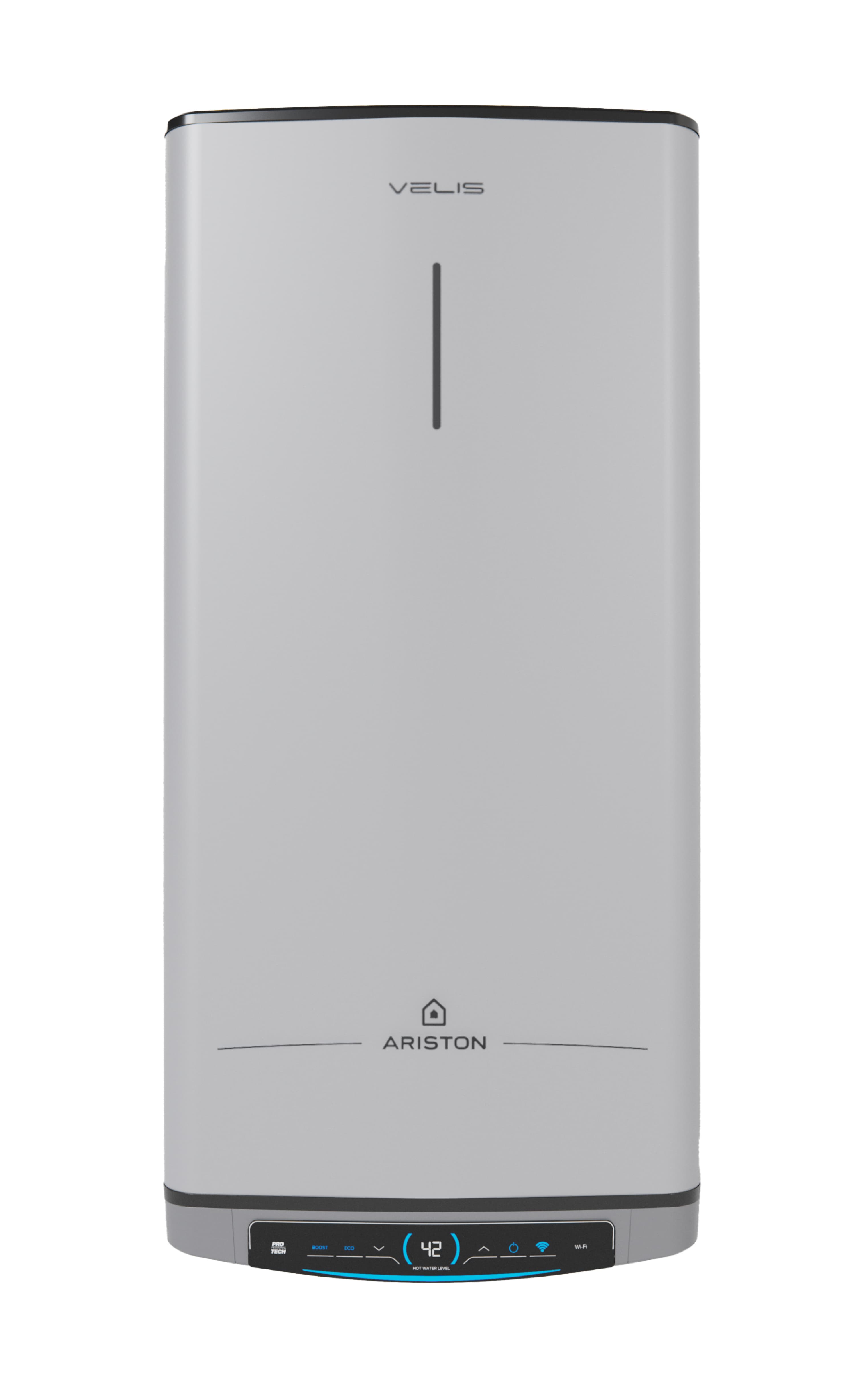 Fotografija proizvoda: Bojler ARISTON Velis TECH WiFi 80 EU akumulacioni/WiFi/vertikal ili horiz/51.1x108.7x27.5cm/srebrna