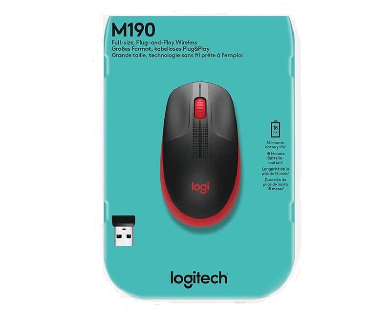 Fotografija proizvoda: M190 Full-Size Wireless crveni miš