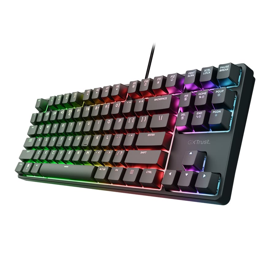 Fotografija proizvoda: Tastatura TRUST GXT864 CADA TKL Mehanicka/gaming/ US/crna