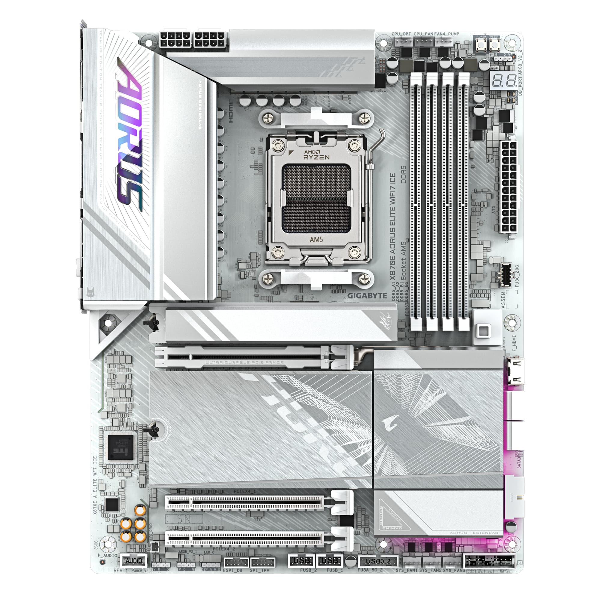 Fotografija proizvoda: X870E A ELITE WF7 ICE rev. 1.2 matična ploča