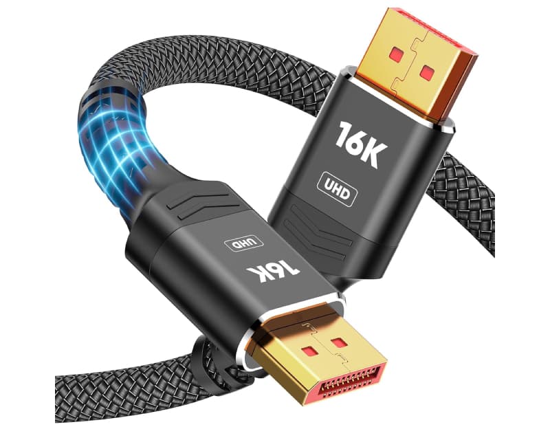 Fotografija proizvoda: Kabl DisplayPort 2.1 M/M 16K/80Hz 2m, crni