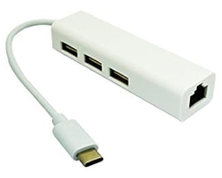 Fotografija proizvoda: USB 3.1 tip C HUB (3 porta USB 2.0 + 1 porta brzo ethernet)