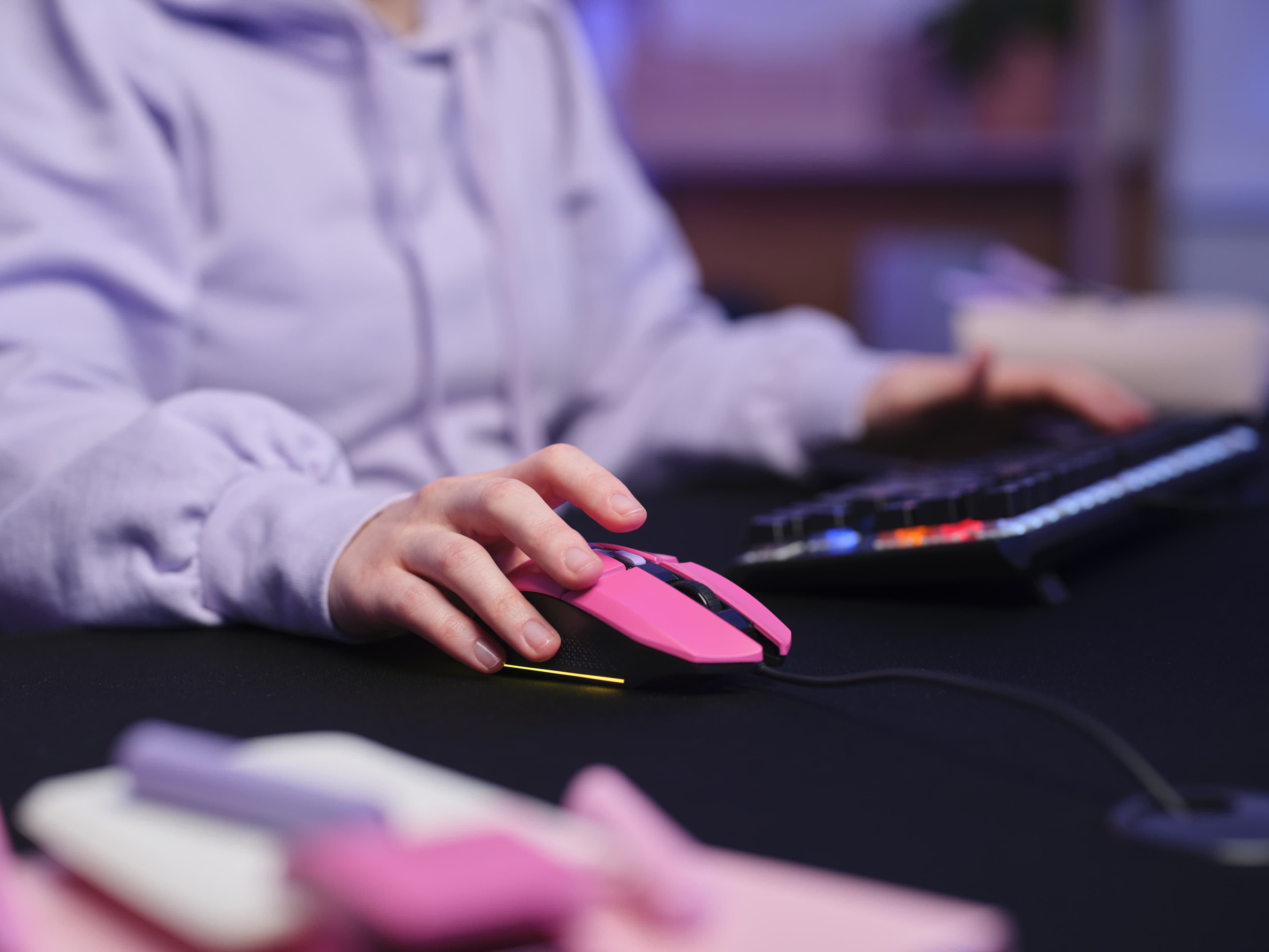 Fotografija proizvoda: Miš TRUST GXT109P FELOX gaming/pink