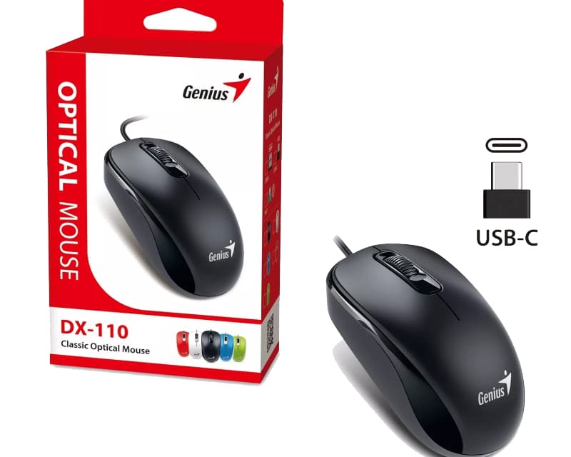 Fotografija proizvoda: DX-110 USB-C Optički crni miš